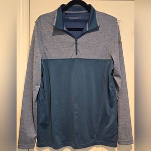 Men's Under Armour Scratch 1/4 Zip Good Pullover Size Small Blue